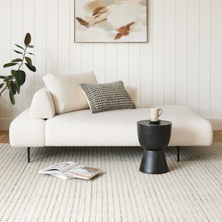Divan 76" Left Chaise Lounge - Quartz White