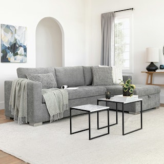 Soma 105" Right Sleeper Sectional - Dawn Gray