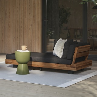 Lubek 69.25" Low Left Chaise Lounge - Slate Gray