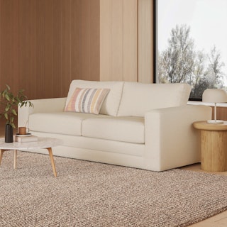Riley 84" Bouclé Sofa - Ivory Wool