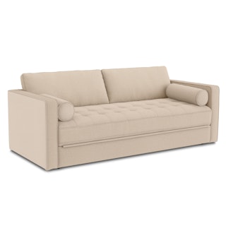 Sven 88" Tufted Sofa Bed - Ratine Buff